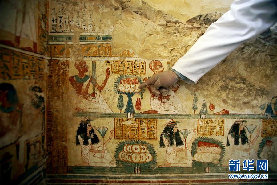 埃及卢克索新发现一座贵族墓葬