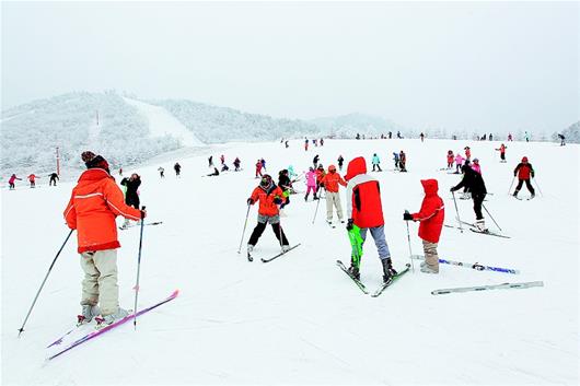 神农架国际滑雪场成冬季研学热门选择