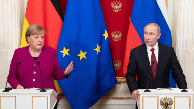 海外网■普京、默克尔聊中东局势：大规模军事行动导致全球性灾难