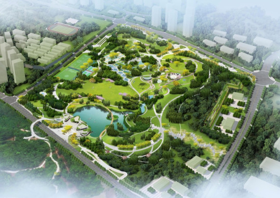 渣场变公园 修复城市"创伤 金州公园位于两江新区核心位置,总
