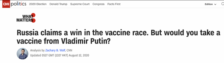西方质疑俄罗斯新冠疫苗，背地里却在挖墙脚？