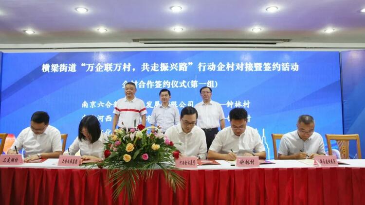 “万企联万村、共走振兴路” 南京国际博览中心参加企村合作签约仪式