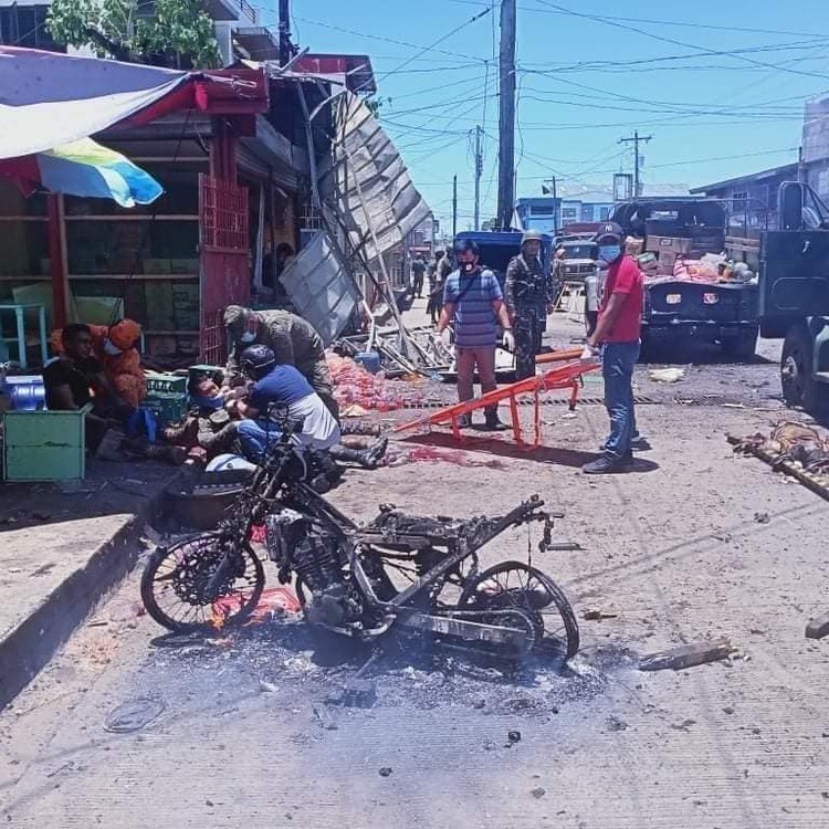 菲律宾南部霍洛镇发生连环爆炸 已致12人死亡
