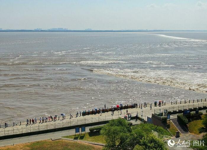 절강해녕의 전당강 교차 밀물 경관 절강해녕의 전당강 교차 밀물 경관_fororder_qtj-7