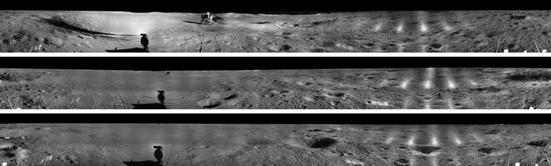 航天专家首次披露嫦娥四号600天科学成果细节_fororder_玉兔二号月球车上全景相机拍摄的嫦娥四号着陆区360°全景图像 国家航天局供图
