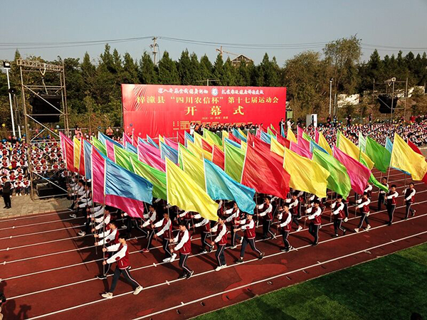 图片默认标题_fororder_彩旗队入场