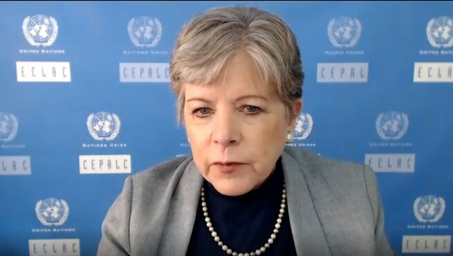 2020「ラテンアメリカパートナー」メディア協力オンラインフォーラムが開催_fororder_3、联合国拉加经委会执行秘书长阿莉西亚·巴尔塞纳