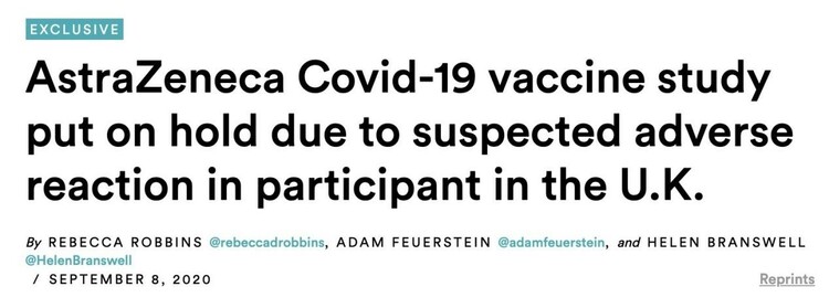 被特朗普政府寄予厚望的这支新冠疫苗 按下了“暂停键”……