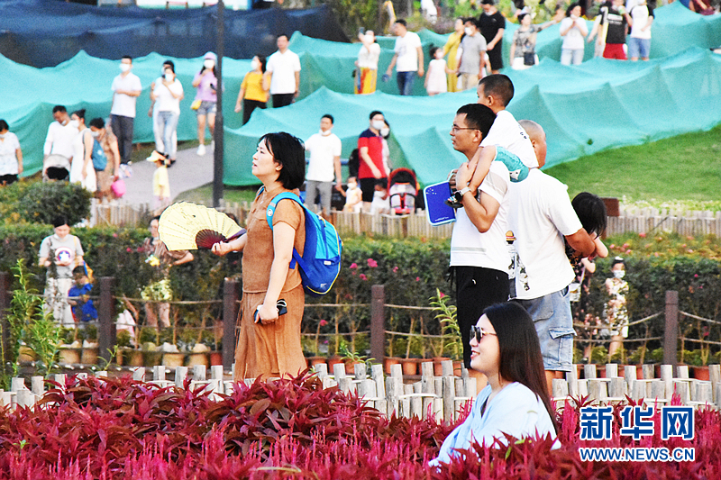 蔡甸花博汇迎来省内外多个旅行团 游客近2000人
