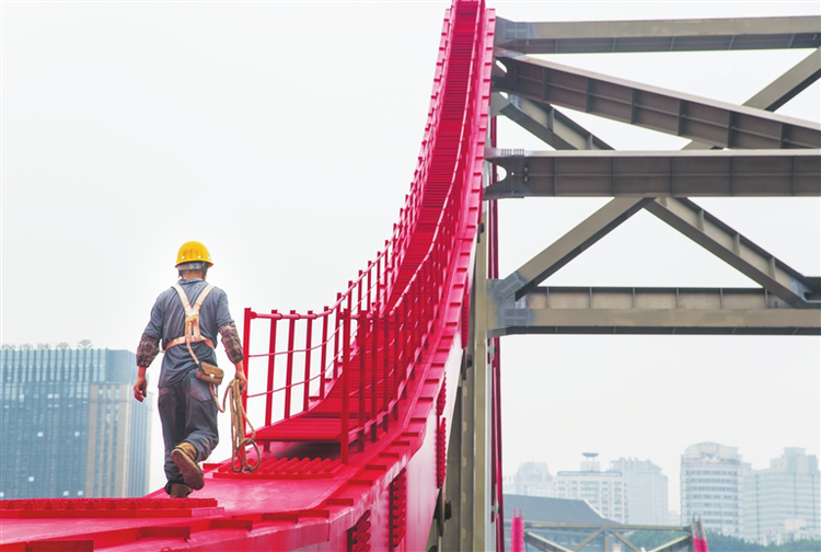 【附链接】【B】重庆曾家岩嘉陵江大桥涂装“中国红”