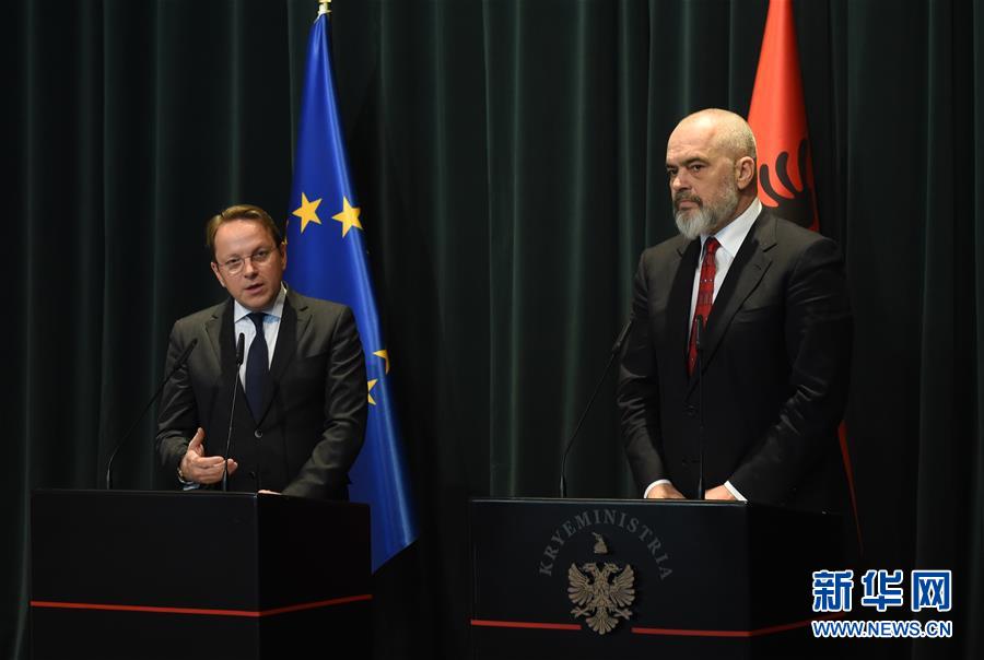 欧盟委员说阿尔巴尼亚已做好入盟谈判准备