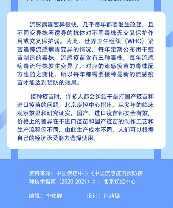 秋冬季流感高发，这些人群建议优先接种流感疫苗