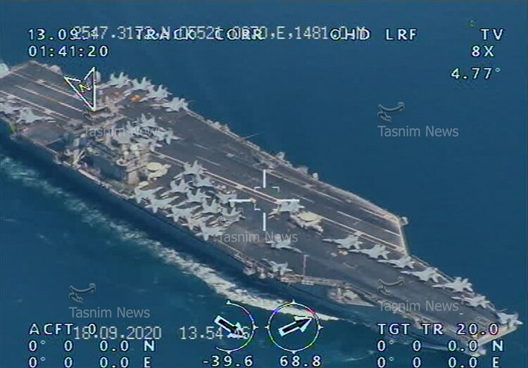 伊朗公布无人机拍摄美航母照片：美战舰已被锁定