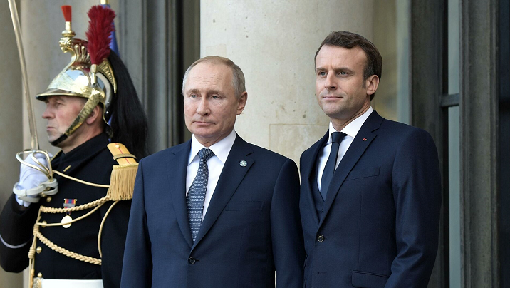 俄罗斯总统普京和法国总统马克龙举行电话会谈