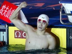 冠军游泳系列赛孙杨400米自由泳夺冠 中国再获4金