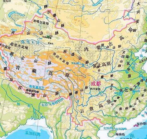 " 四川盆地是气候灾难的避风港,是中国气候灾害地图中的一个&lsquo图片