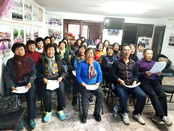 왕청진, 조선족 노년성악강습반 조직 왕청진, 조선족 노년성악강습반 조직