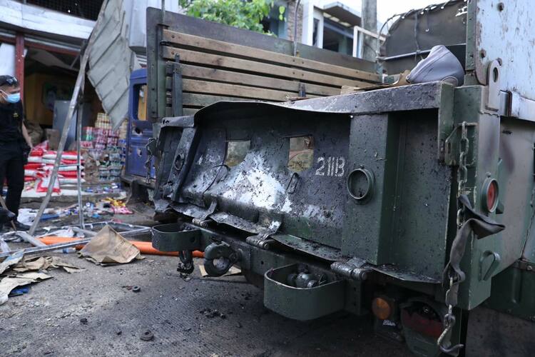 菲律宾霍洛市再次发现爆炸物 同一区域曾发生连环爆炸