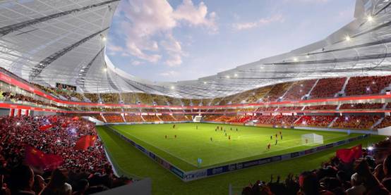 2023年亚洲杯重庆场馆设计方案出炉 将建成全国最大专业足球场之一