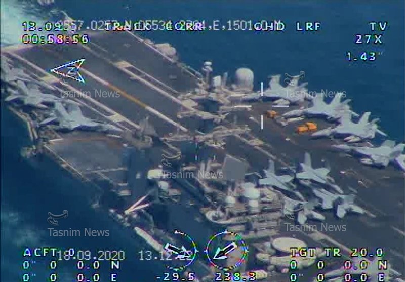 伊朗公布无人机拍摄美航母照片：美战舰已被锁定