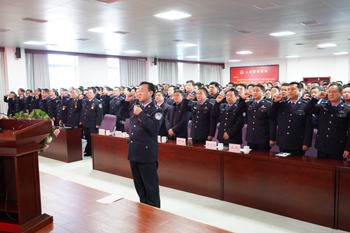 【河南供稿】灵宝市公安局举行人民警察荣誉仪式大会