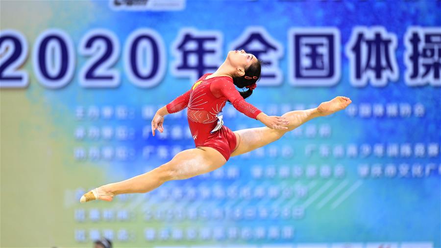 体操——全国锦标赛:广东队夺得女子团体冠军 体操——全国锦标赛:广东队夺得女子团体冠军