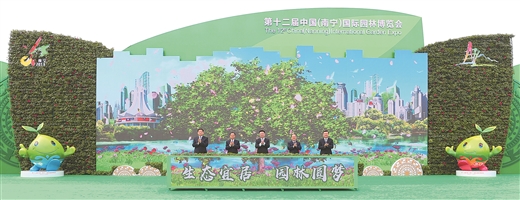 【头条】第十二届中国（南宁）国际园林博览会开幕