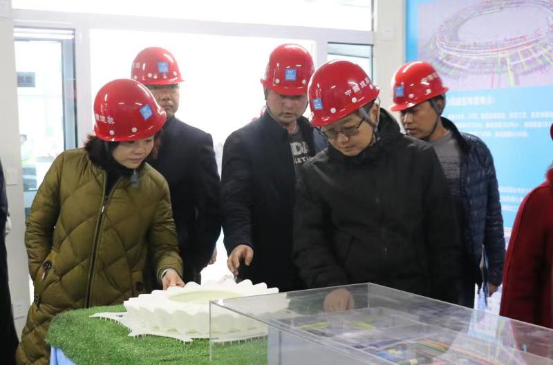 陕西省文明工地观摩会走进中建八局西安奥体中心主体育场项目