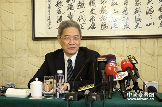 张志军：我们的目标是团结台湾同胞共同致力民族复兴实现和平统一