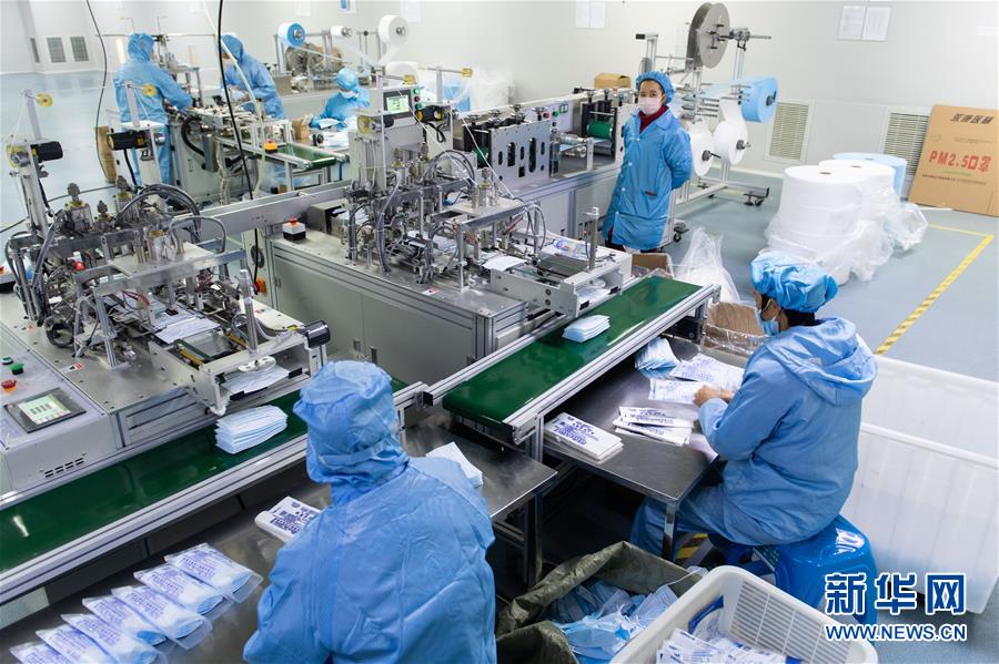新华网■湖南常德：口罩赶制保供应