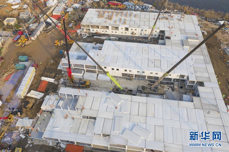新华网：武汉火神山医院建设快速推进