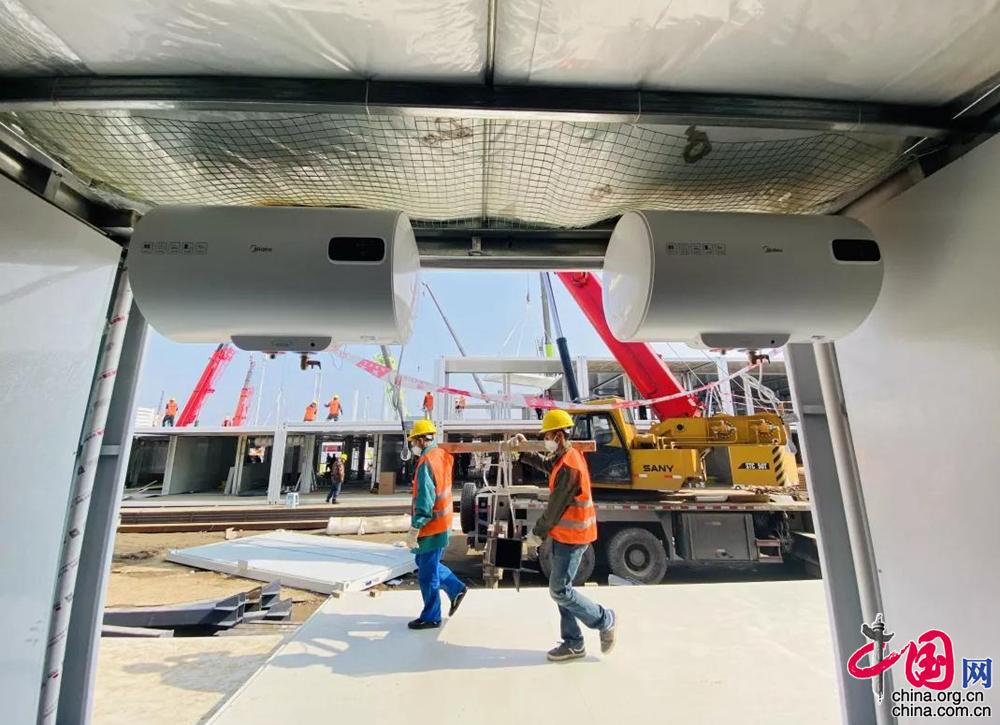 #中国网#【新春走基层】火神山医院全速推进雷神山医院迅疾如雷