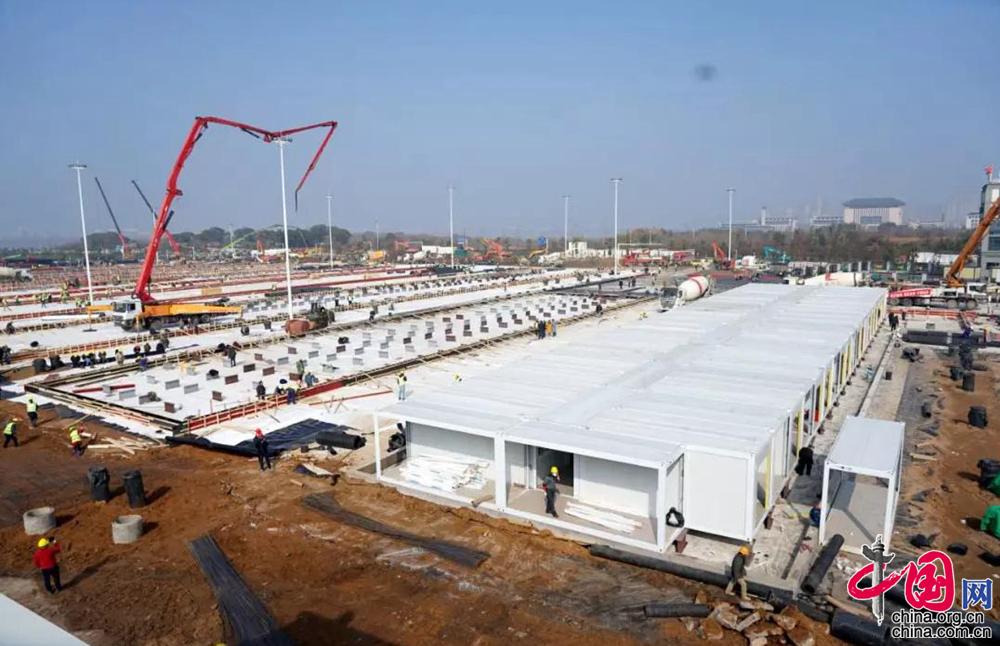 #中国网#【新春走基层】火神山医院全速推进雷神山医院迅疾如雷