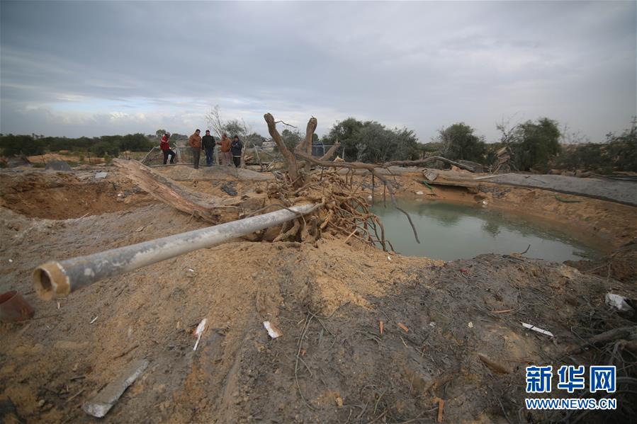[新华网]以色列国防军打击加沙地带哈马斯军事目标
