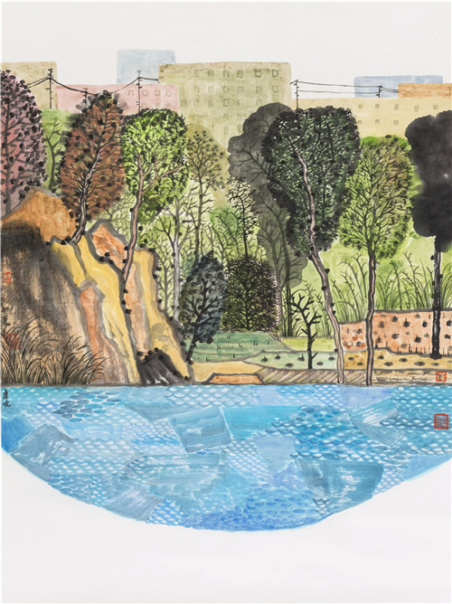 当代青年艺术家卢虓与她的山水画艺术 当代青年艺术家卢虓与她的山水画艺术