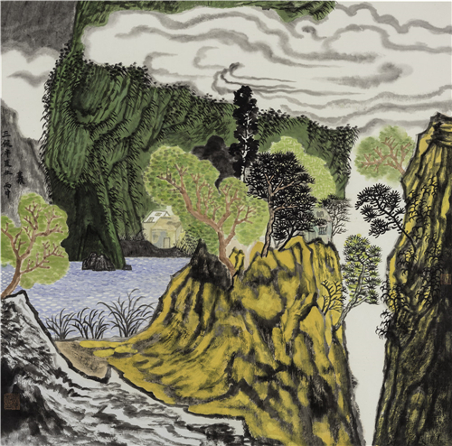 当代青年艺术家卢虓与她的山水画艺术 当代青年艺术家卢虓与她的山水画艺术