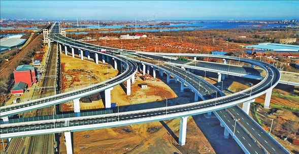 哈尔滨滨北线松花江公铁两用桥正式通车