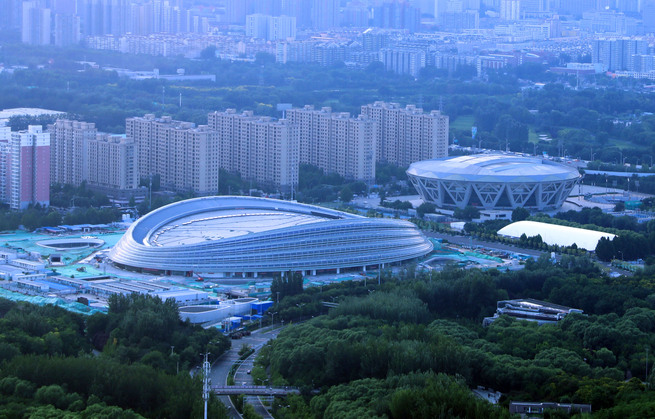 2022年北京冬季五輪へようこそ_fororder_建設中的國家速滑館（冰絲帶）攝影 楊賓
