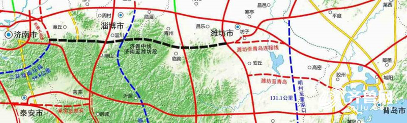 济青中线济南到潍坊段开工，双向六车道设计时速120公里_fororder_1