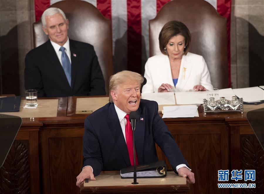 #新华网#特朗普在国会发表国情咨文