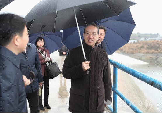 蒋超良调研长江经济带生态保护和长江防汛准备工作
