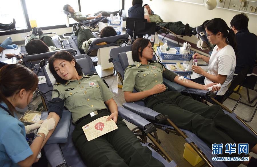 驻港部队连续20年无偿献血 累计献血354万毫升