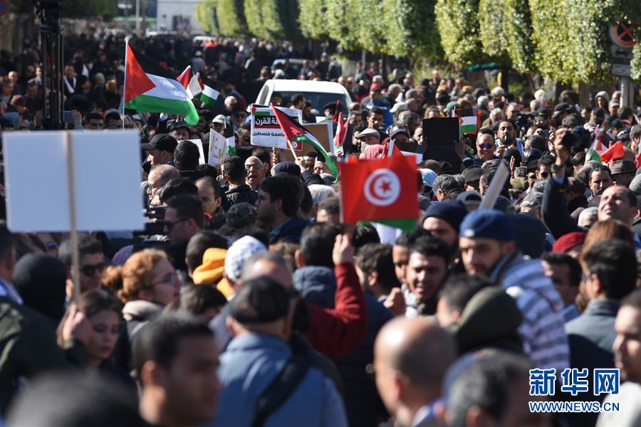 [新华网]突尼斯民众抗议美国“世纪协议”