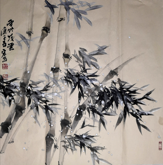 【中首  陕西  图】笔墨传情 国家一级美术师殷宏昌绘出战“疫”力量