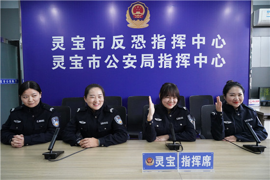 河南省灵宝市公安局举办110接处警技能比武竞赛