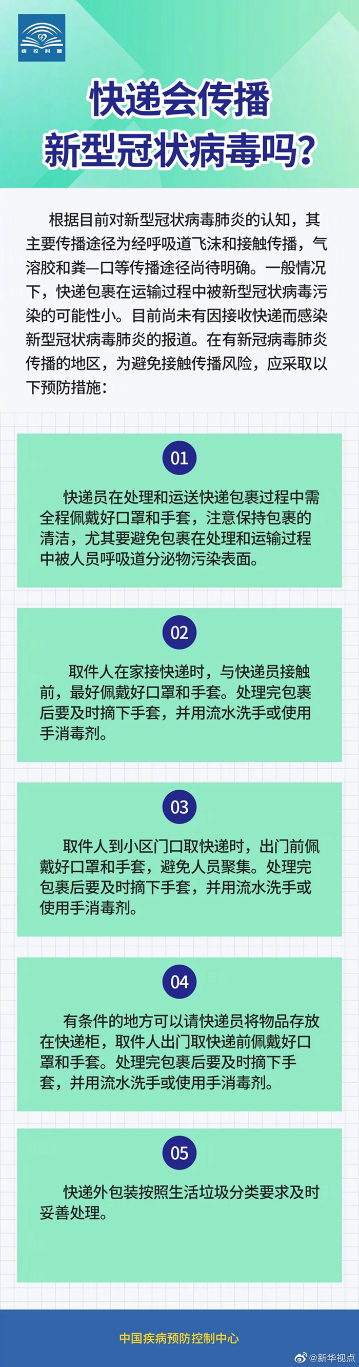 「新华网」疫情期间，怎么收快递？