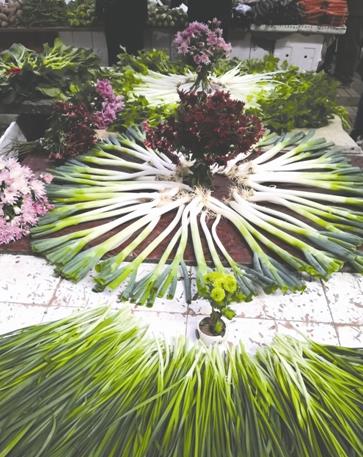 ロマンチックな四川の野菜売り場