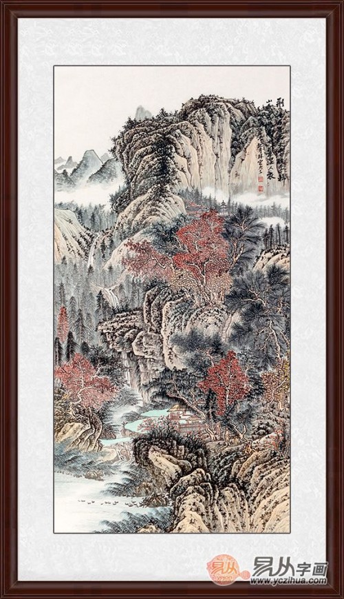 客厅装饰山水画:经典国画打造禅意家居