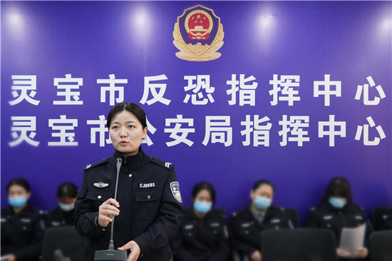河南省灵宝市公安局举办110接处警技能比武竞赛