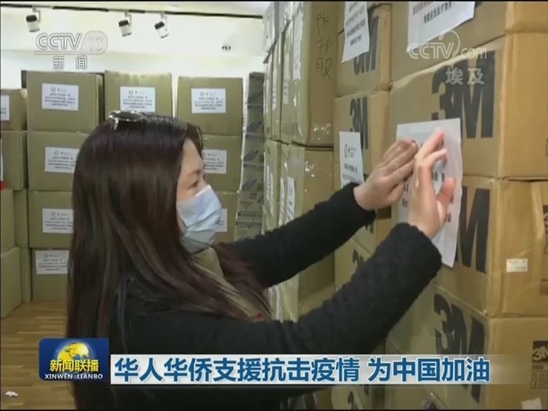 华人华侨支援抗击疫情 为中国加油